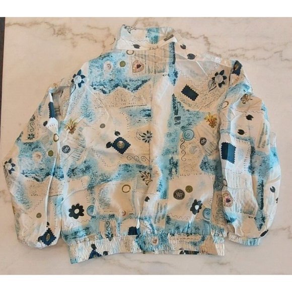 VTG 100% Silk East West Women's Small Track Suit Windbreaker Jacket Pants - Picture 2 of 12